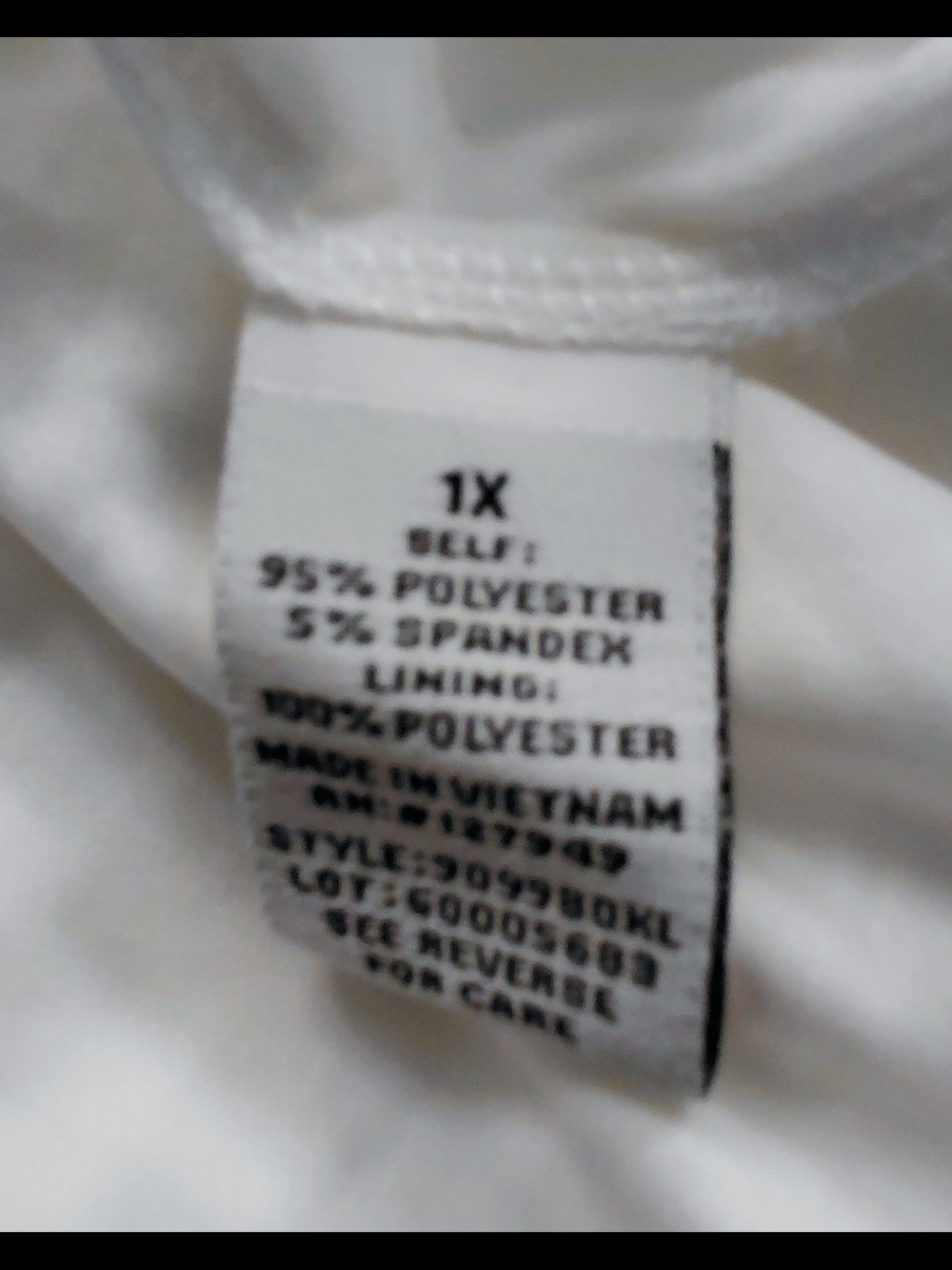 White Eyelet Sleeveless Dress with Ruffled Collar - Picture 8 of 8